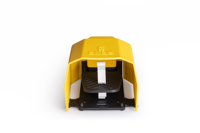 PPK Series Plastic Protection 1NO+1NC with Hole for Metal Bar Single Yellow Plastic Foot Switch